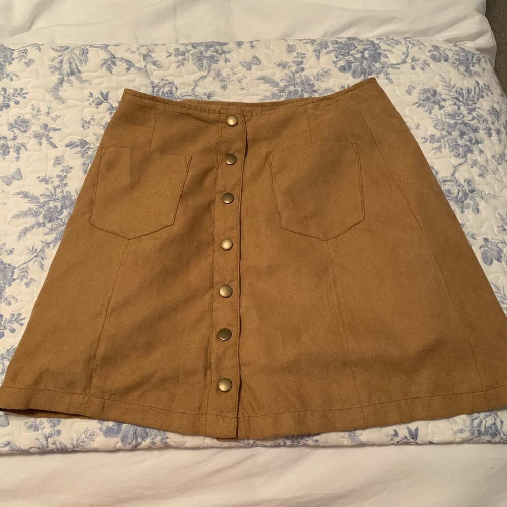 Suede Mini Skirt
